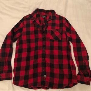 Roots plaid flannel